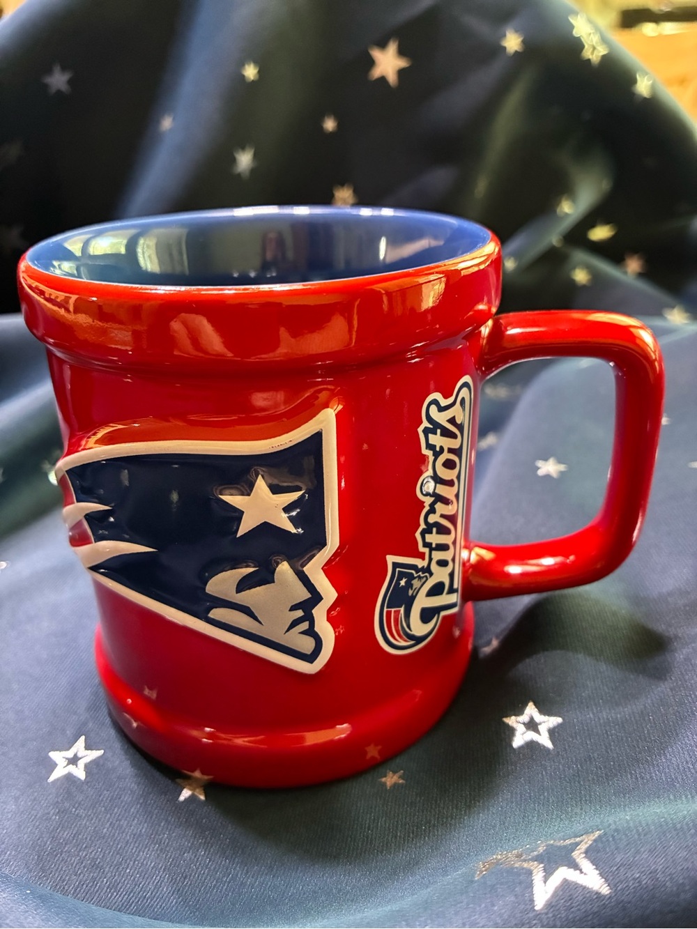 New England Patriots Ceramic Coffee Mug - Official Team Logo